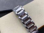 BVLGARI 33mm Blue Dial Diamond Numerals Steel
