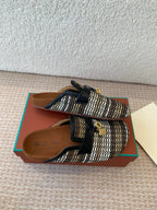 BUBBLE IN MULTICOLOR RAFFIA GOLD HARDWARE