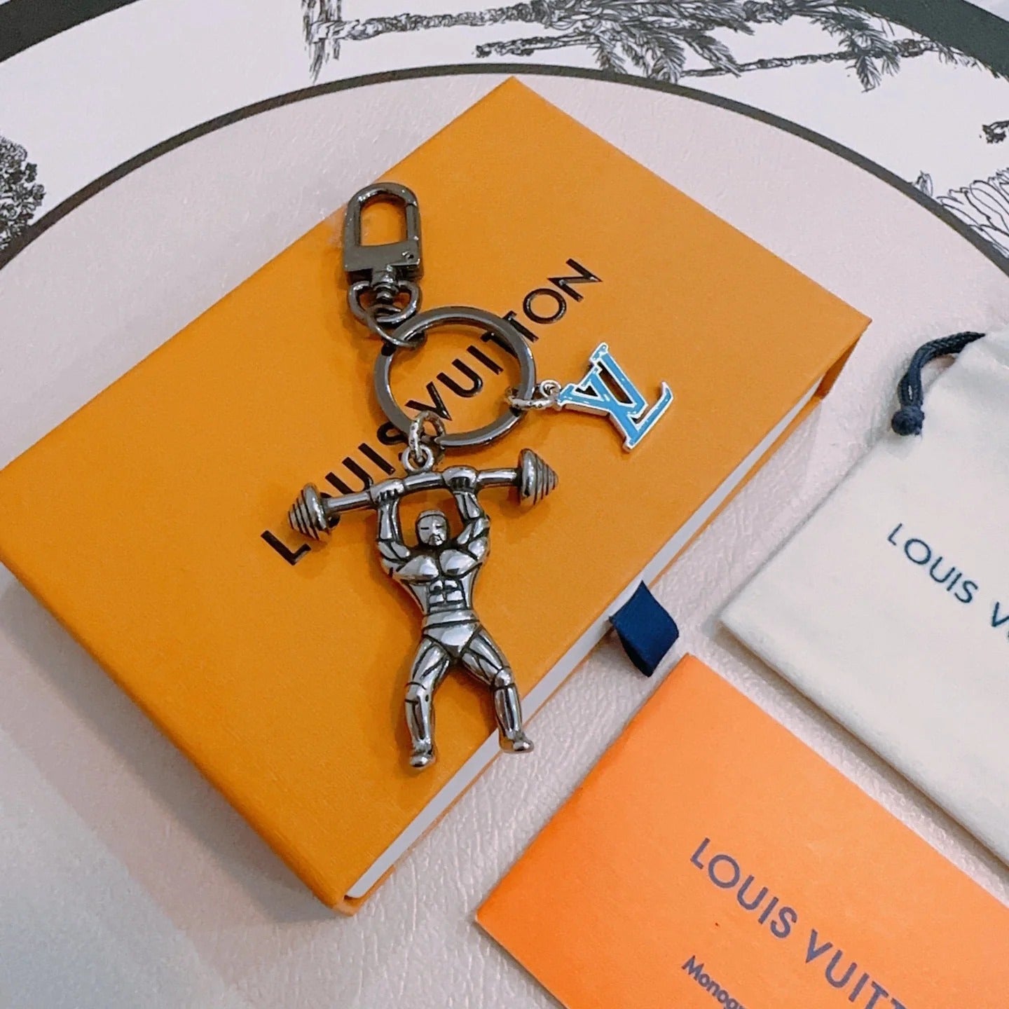 LV Gym Bro Bag Charm