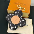 LV Vivienne Head Bag Charm in Monogram Black Canvas