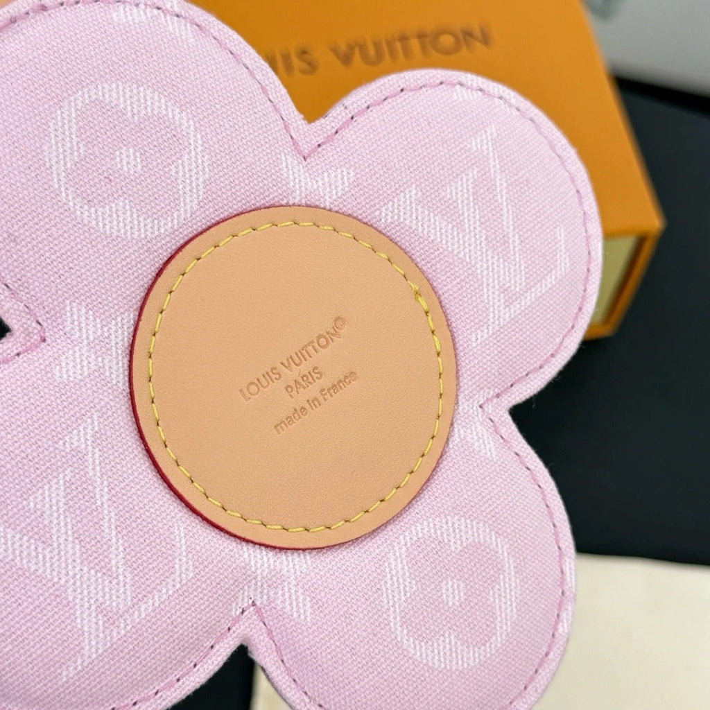 LV Vivienne Head Bag Charm in Monogram Pink Canvas