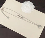 CC    Heart Blue Sliver Necklaces