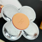 LV Vivienne Head Monogram Mirror Silver Canvas Leather