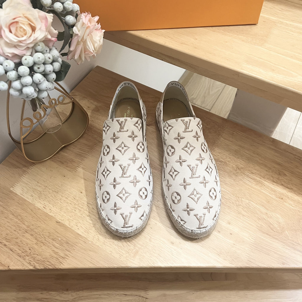 Bidart Slip-On Loafer Beige Monogram canvas 240631