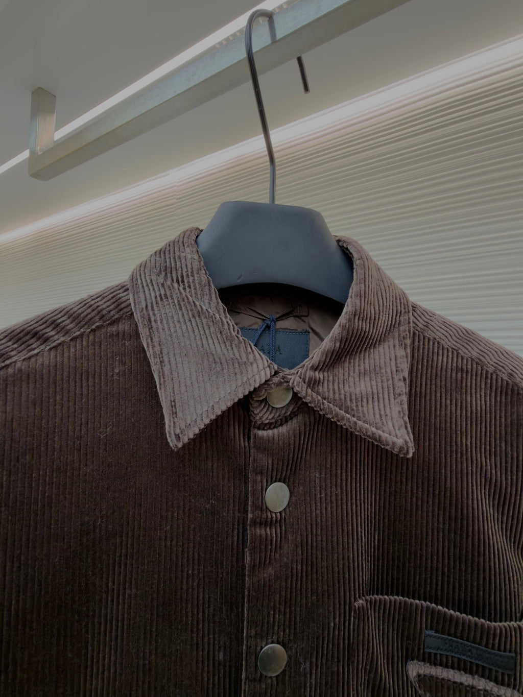 Prada 2025 Shirt Jacket Brown Cotton Wool