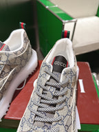 Gucci Rhyton Sneakers Beige and Ebony Supreme Canvas 507554