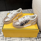 Fendi Match Trainers Copper Leather 679604