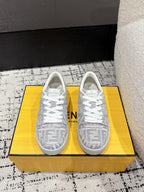 Fendi Match Trainers Grey Denim 679608