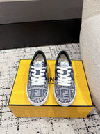 Fendi Match Trainers Blue Denim 679610