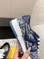 Fendi Match Trainers Blue Denim 679610