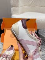 LV Sneakerina ballet-style sneaker pink beige cowhide 383387