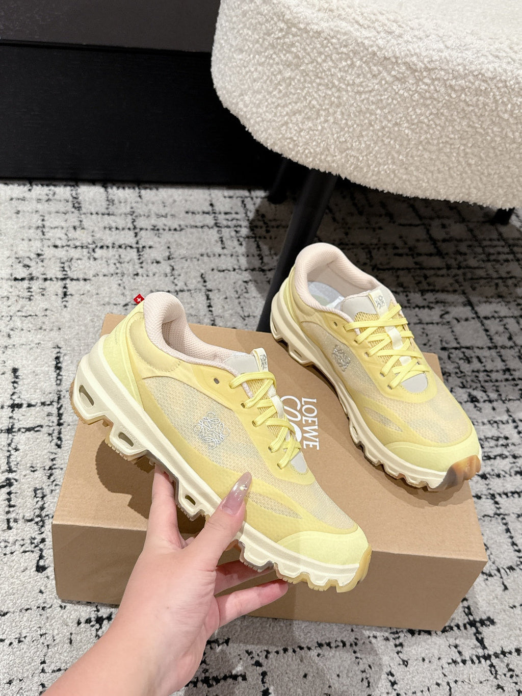 Loewe Ballet Runner 2.0 Sneaker Yellow Mesh 500510