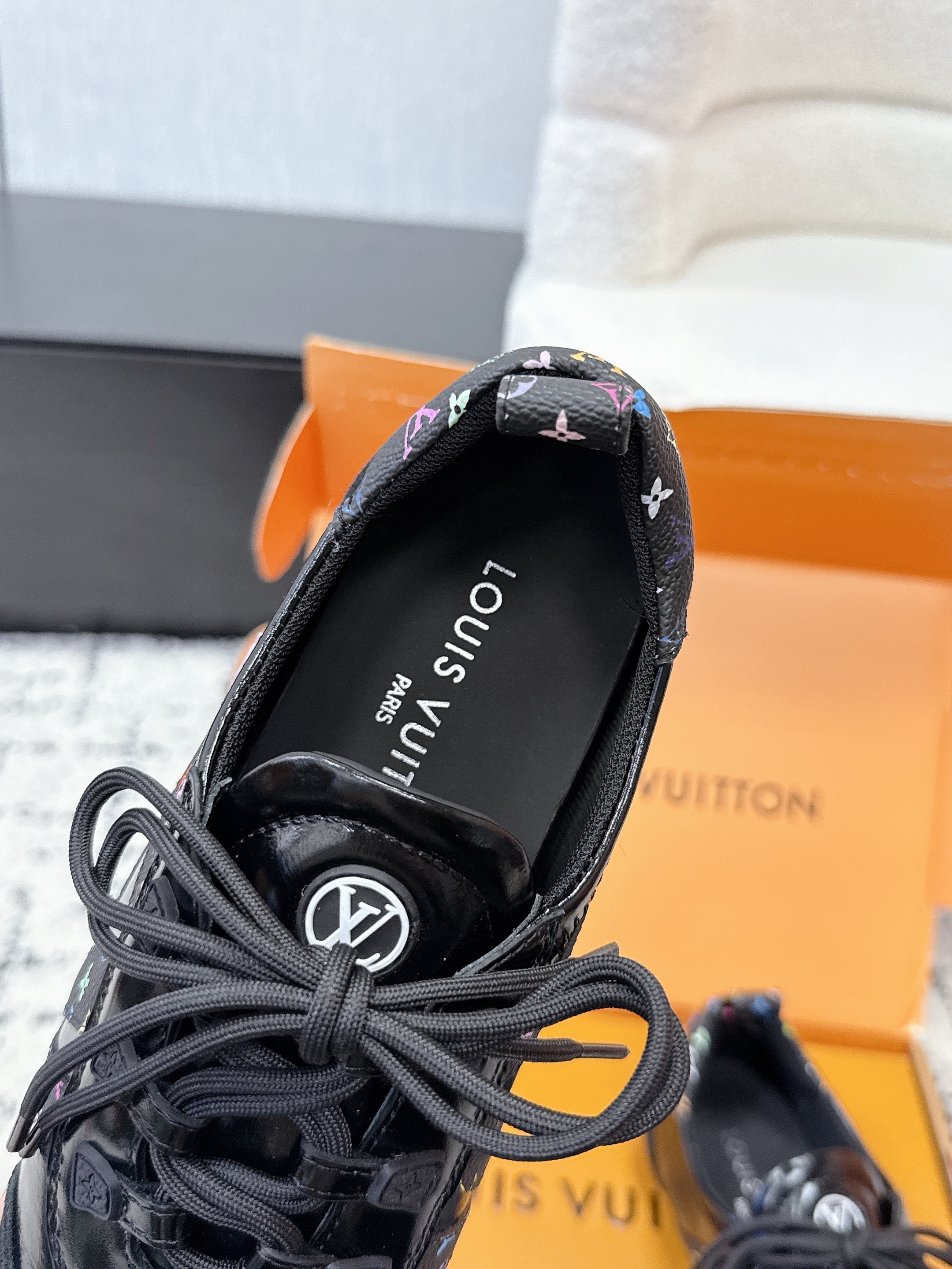 LV Sneakerina Sneaker Black Patent Leather 616967