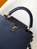 Capucines BB Bag Dark Blue Taurillon leather 251686