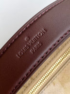 LV M12480 Side Trunk MM Beige Canvas & Cowhide