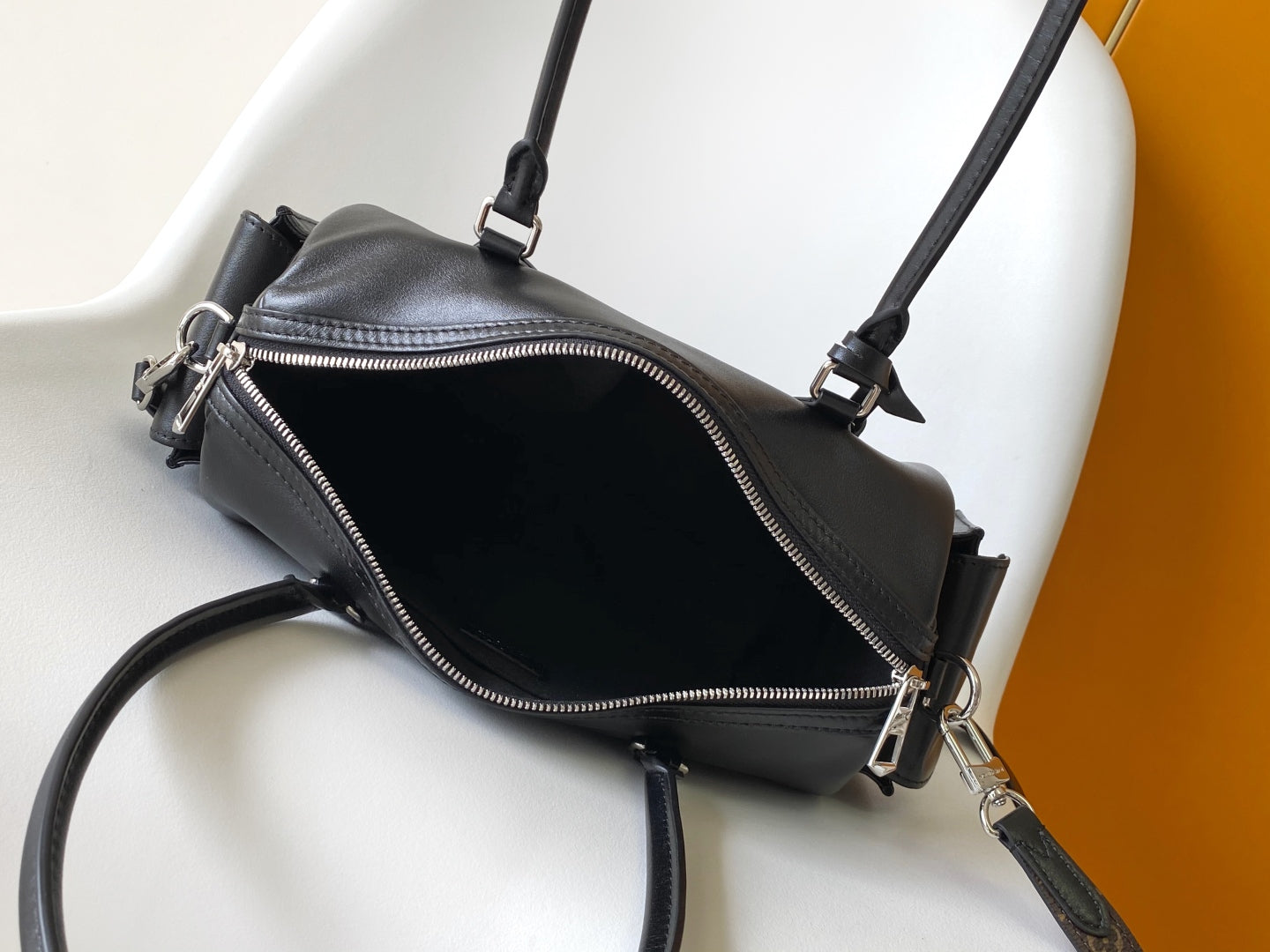 LV Speedy Cargo Vibe 28cm Black Sheepskin & Cowhide HW