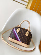 LV Alma BB Handbag 25cm Brown Beige Monogram Canvas & Cowhide GHW