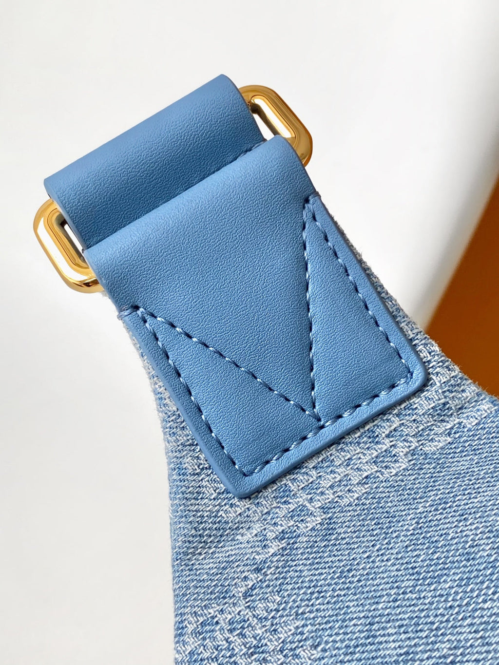 LV Rush Bumbag Denim Blue Cotton 3D Effect Damier Denim Pattern