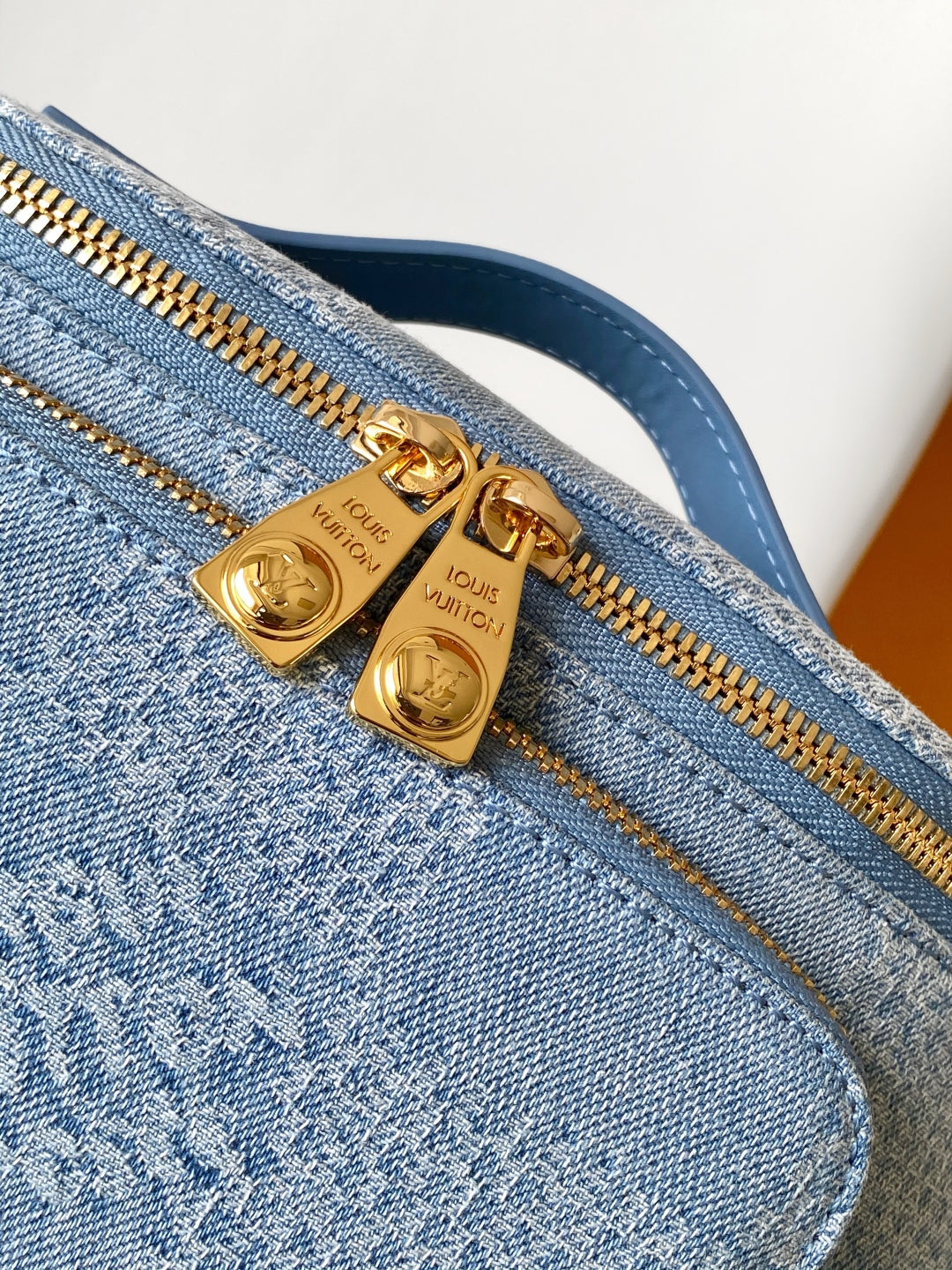 LV Rush Bumbag Denim Blue Cotton 3D Effect Damier Denim Pattern