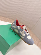 BV 25s Orbit Flash Sneaker Grey White Suede & Nylon Lace-Up 426934