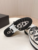 CC 25B Panda Sneakers White Fur Leather 542365