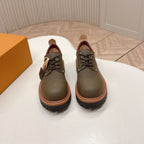 LV 26s Remix Derby Khaki Green Nuckbuk Cowhide 595413