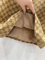 Gucci 2025 Dress Camel and Ebony Polyester Fiber
