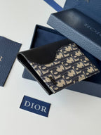 CD Saddle Passport Beige Black Jacquard Cowhide