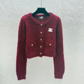 Chanel 2025  Cardigan Red Wool 716309