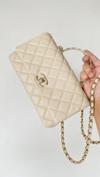 CC Handle Bag 23 Cream Caviar