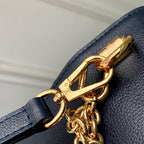 Twist MM Slim 23cm Dark Blue Calfskin 251410