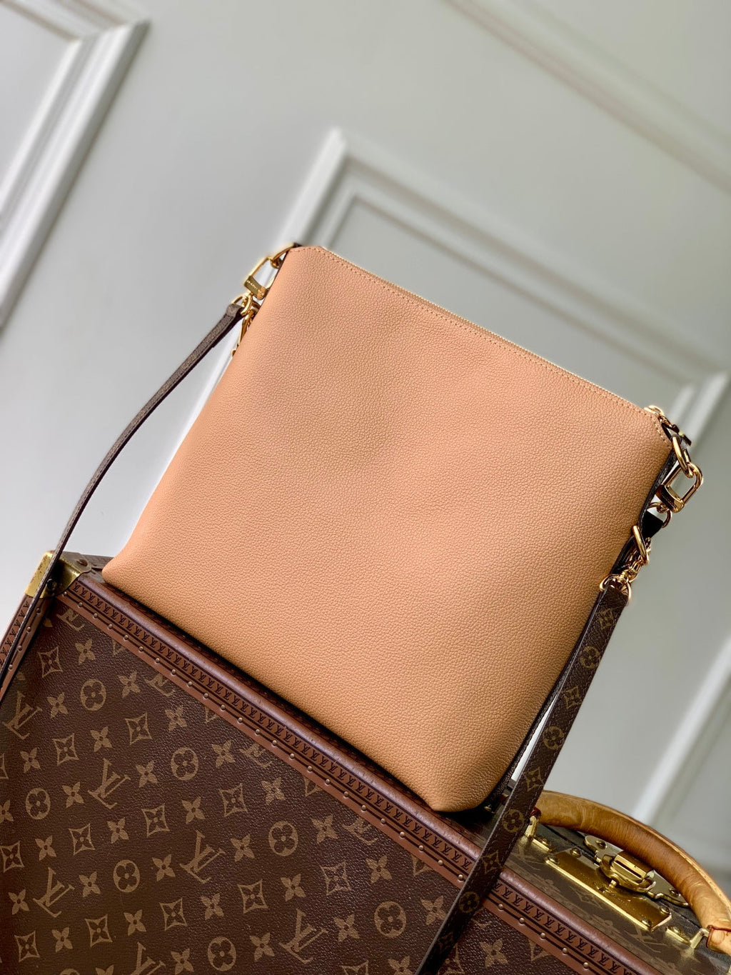LV 2025 Multipass Bag Arizona Beige mix Brown Canvas Calfskin 347361