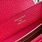 LV 2025 Capucines Bag Red Gold Taurillon Leather 347380