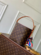 LV 2025 All In BB Bucket Bag 18cm Brown Beige Monogram Canvas