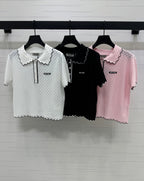Miu 25 Polo T-Shirt Silk 233517