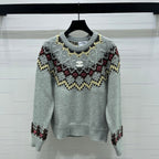 Chanel 2025 Sweater Gray Mix Colors Wool Nylon 319617