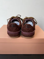 MiuMiu 25 sneaker dark brown suede 521963