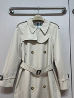 Bur 25 Long Coat Light Beige Cotton Twill 238438