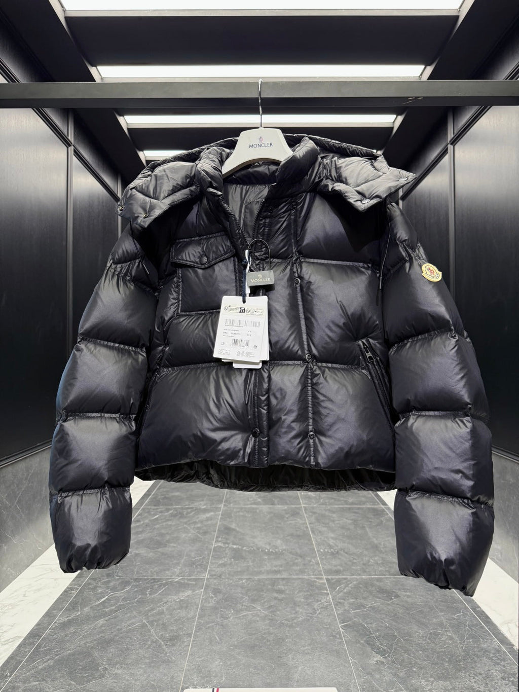 MC 2025 Short Down Jacket Black Polyester