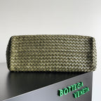 BV Large Cabat Bag 51cm Army Green Leather GHW
