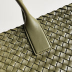 BV Large Cabat Bag 51cm Army Green Leather GHW