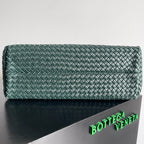 BV Large Cabat Bag 51cm Green Leather GHW