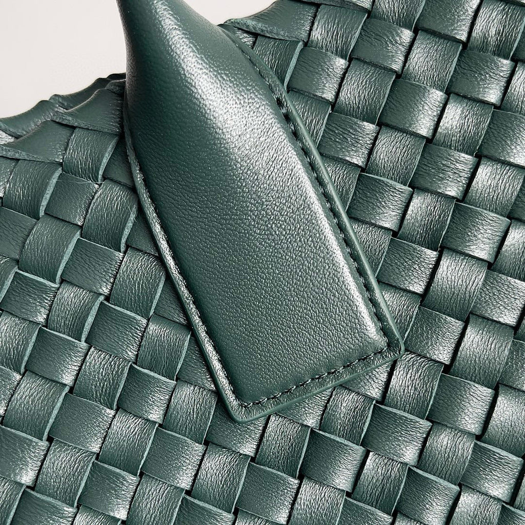 BV Large Cabat Bag 51cm Green Leather GHW