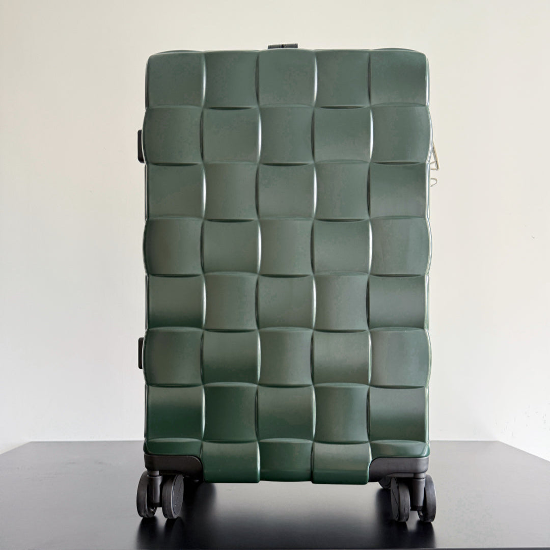 BV 25 Odyssey Cabin Suitcase Seaweed Polycarbonate & Intreccio Pattern