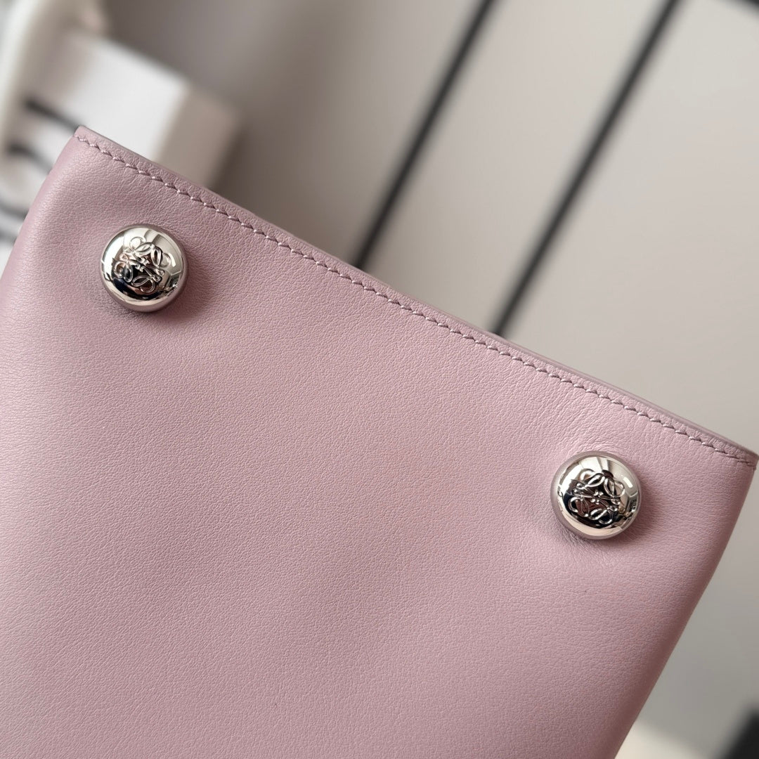 Loewe Small Pebble Hobo Light Pink Smooth Calfskin