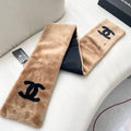 CC 25 Scarf 170cm Brown Black Fleece 968490