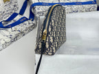 CD Oblique Beauty Case 24cm Blue Jacquard