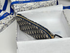 CD Oblique Beauty Case 24cm Blue Jacquard