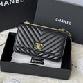 CC 2025 Woc 19cm Bag Black Gold Lambskin 299732