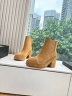 CC 25 Short Boot Dark Beige Suede 430302